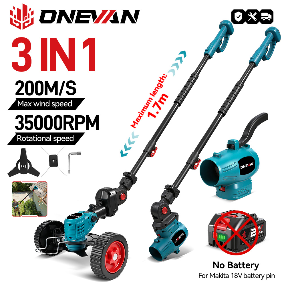 Gardening Tools Battery Powered - ONEVAN 3w1 2500W Elektryczna Kosiarka z