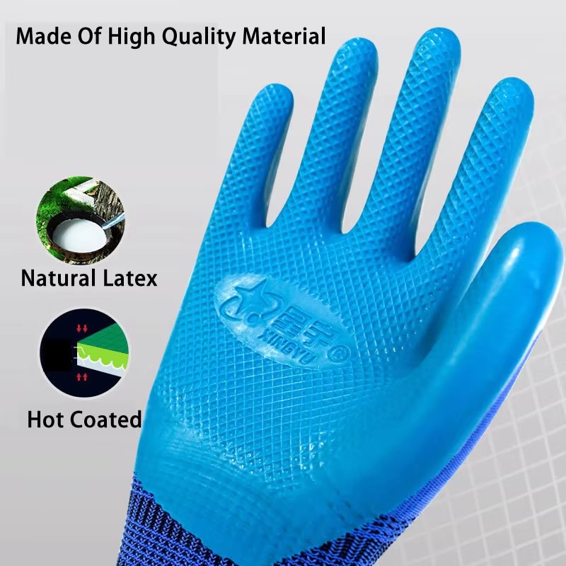 Garden Gloves Thorn Proof - 1 para wodoodpornych, gumowanych, antypoślizgowych, odpornych