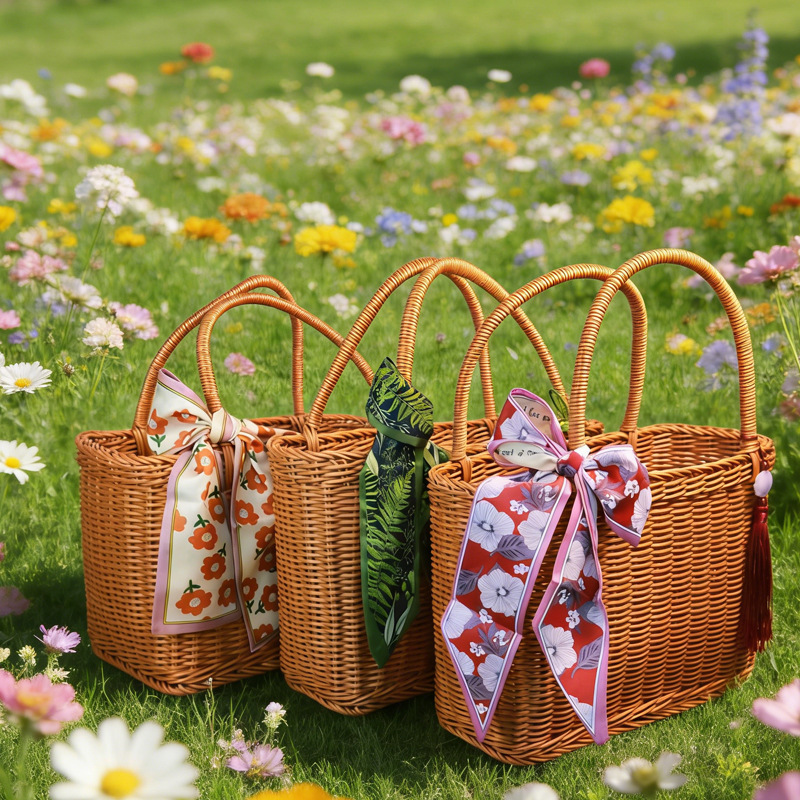 Ręcznie Tkany Koszyk z Rattanu – Gardening Tools Store recenzja i cena