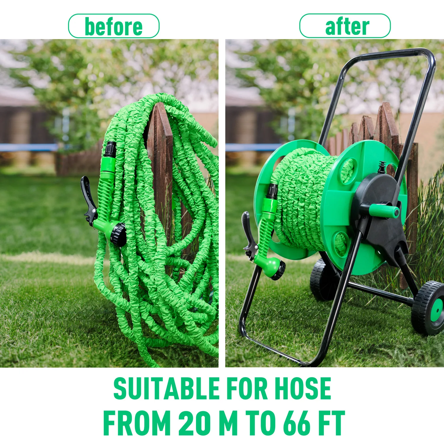 Wysokiej jakości wózek na węże – Gardening Tools Rack recenzja i cena