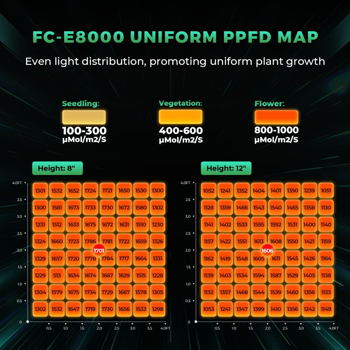 800W Mars Hydro FC-E8000 Najle – Led Grow Light recenzja i cena