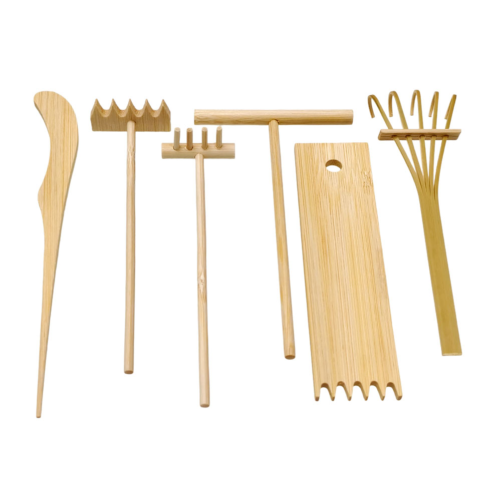 Zestaw 6 szt. bambusowych grab – Gardening Tools Drawing recenzja i cena