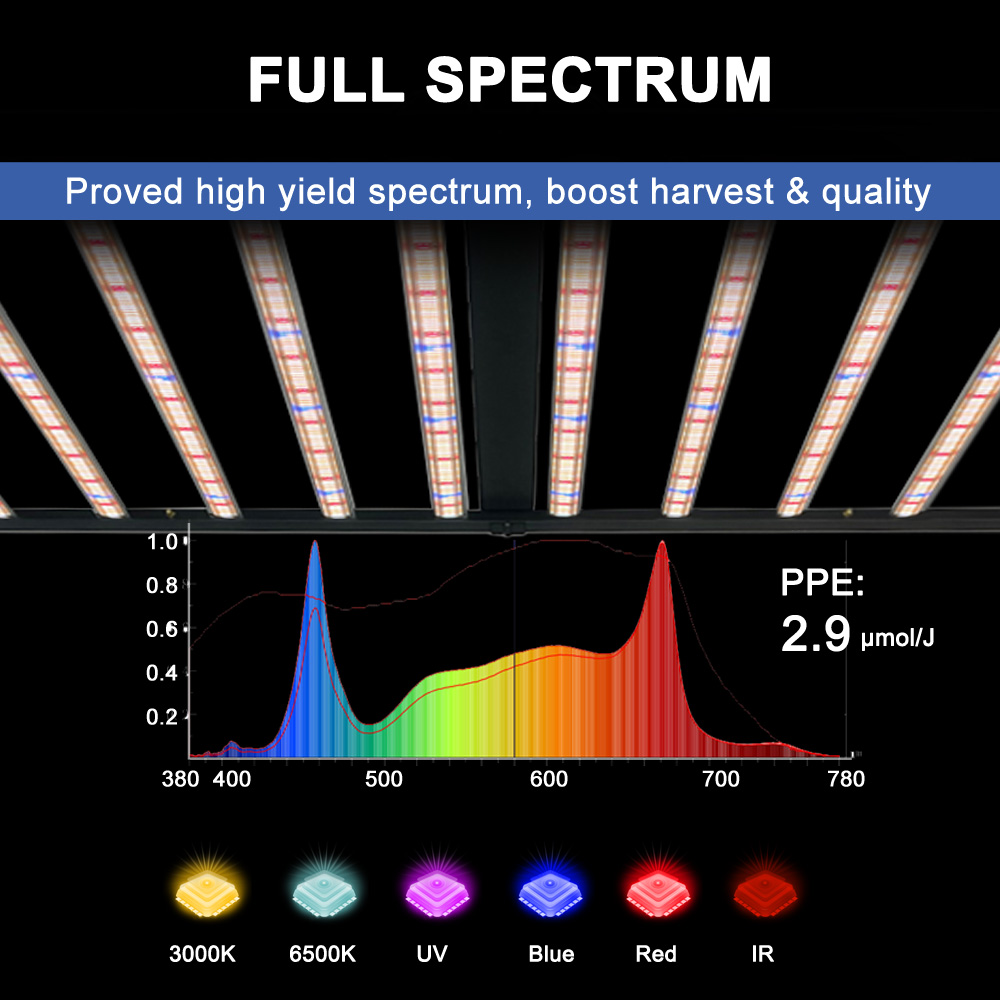 SLTMAKS 8x6FT 4X6FT 1000W Lamp – Led Grow Light recenzja i cena